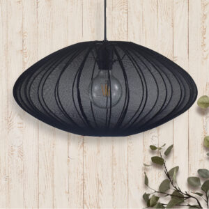 Sanico Goldlux lampa wisząca KINU 1xE27 czarna IP20 - 330598