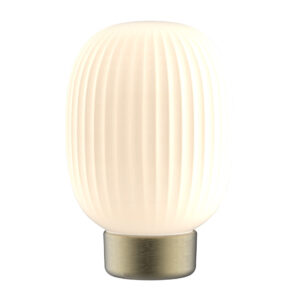 Lampka dekoracyjna stołowa LED LATTE 329837 z akumulatorem USB-C złota Sanico Goldlux
