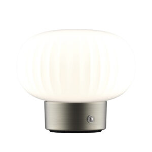 Lampka dekoracyjna stołowa LED LATTE 329844 z akumulatorem USB-C srebrna Sanico Goldlux