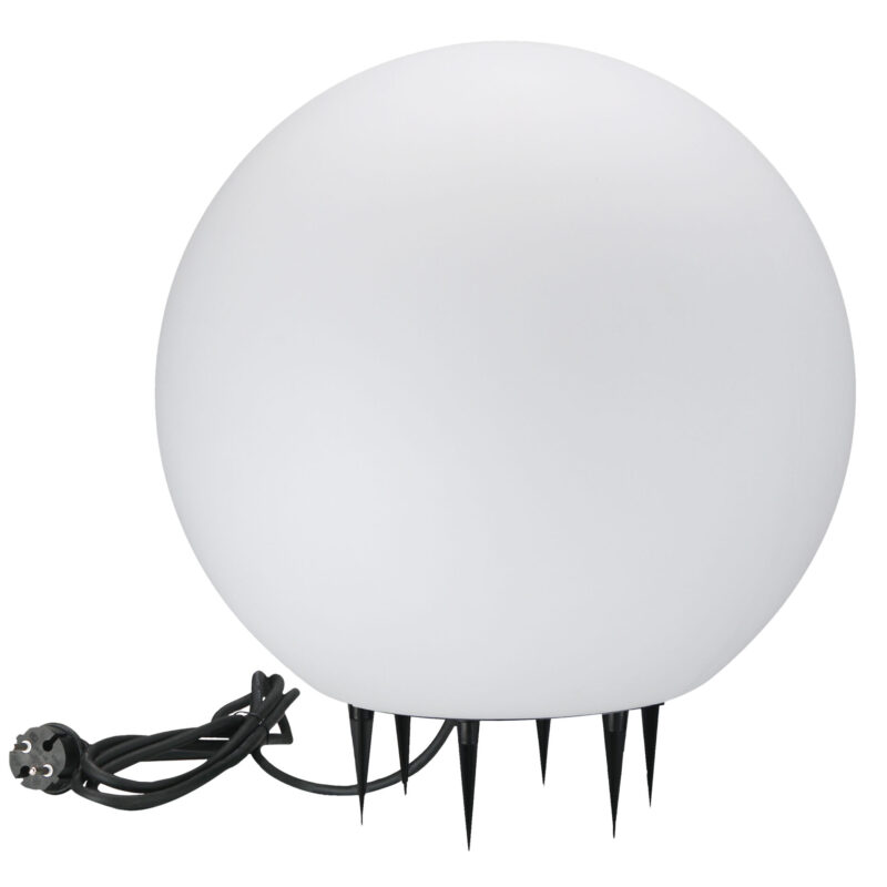 Lampa ogrodowa ARGENTO 50 biała kula 1xE27 220-240V 330406 Sanico Goldlux