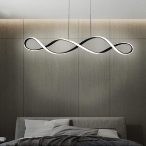 Lampa wisząca LED INFINITO L 34W 4000K czarna 331052 Sanico Goldlux