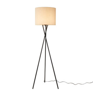 Lampa podłogowa len naturalny TEKLA 1xE27 331373 Sanico Goldlux
