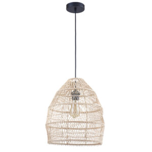 Sanico Goldlux lampa wisząca SAKURA 1xE27 naturalna beżowa w stylu boho IP20 - 330451