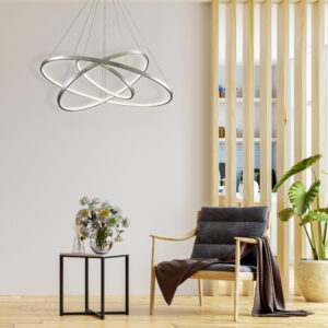Lampa wisząca Sanico Goldlux LED LEA 3 nikiel 60W 4000K IP20 - 330048
