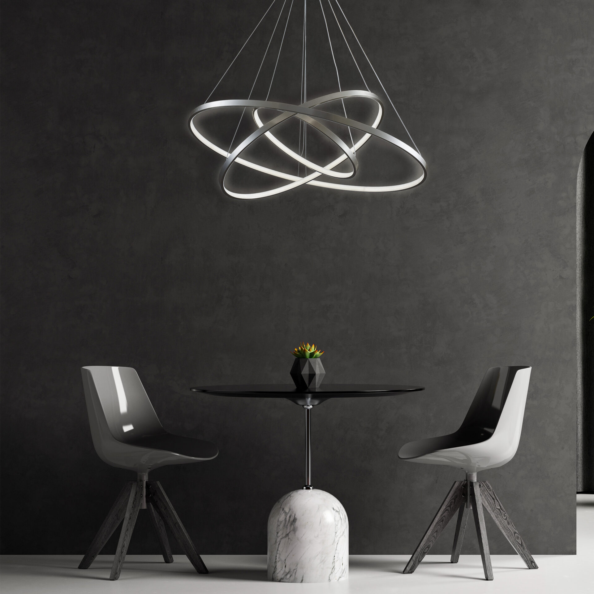 Lampa wisząca Sanico Goldlux LED LEA 3 nikiel 60W 4000K IP20 – 330048 Lampa wisząca Sanico Goldlux LED LEA 3 nikiel 60W 4000K IP20 - 330048