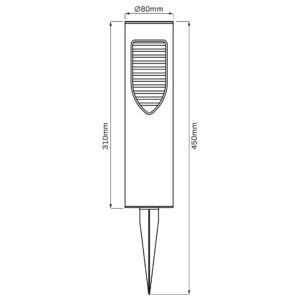 Lampa solarna LED ADDIS 4000K 329455 Sanico-Goldlux