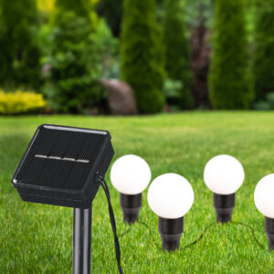 Girlanda solarna wbijana LED 6 KULEK dł. 2m. 3000K 330208 Sanico-Goldlux