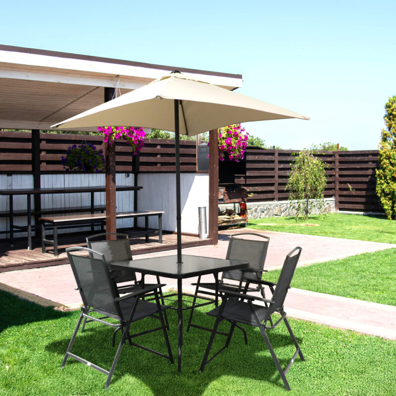 Sanico Goldgarden Stefan Ekskluzywny zestaw mebli ogrodowy z parasolem - 331595