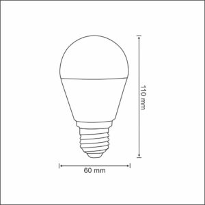 Żarówka LED E27 A60 9W NEUTRALNA 4000K