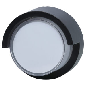 Sanico Goldlux kinkiet ogrodowy oprawa elewacyjna ESSEN ROUND LED 12W IP44 czarna 328786