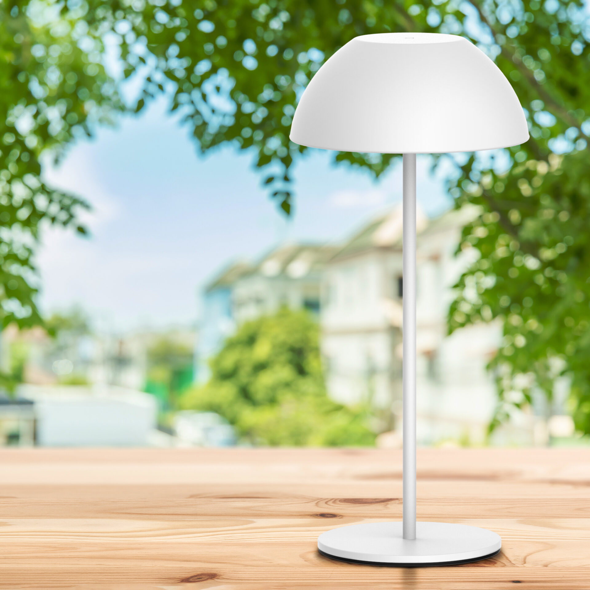 Lampka dekoracyjna LED TANZANIA z akumulatorem USB-C IP44 2700K 329936 biała Sanico Goldlux