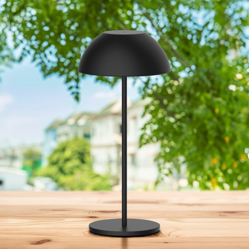 Lampka dekoracyjna LED TANZANIA z akumulatorem USB-C IP44 2700K 329950 czarna Sanico Goldlux