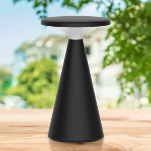 Lampka dekoracyjna LED PAROS z akumulatorem USB-C IP44 2700K 329981 czarna Sanico Goldlux