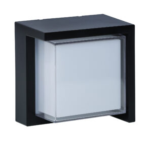 Sanico Goldlux kinkiet ogrodowy oprawa elewacyjna ESSEN SQUARE LED 12W IP44 czarna 330963