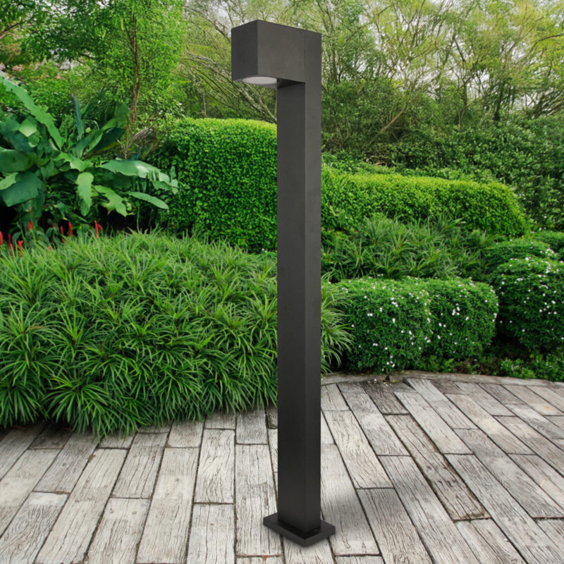 Sanico Goldlux lampa ogrodowa stojąca słupek BOSTON SQUARE 80 GU10 czarna 330987