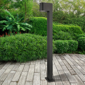 Sanico Goldlux lampa ogrodowa stojąca słupek BOSTON ROUND 80 GU10 czarna 330994