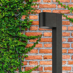 Sanico Goldlux lampa ogrodowa stojąca słupek BOSTON ROUND 80 GU10 czarna 330994