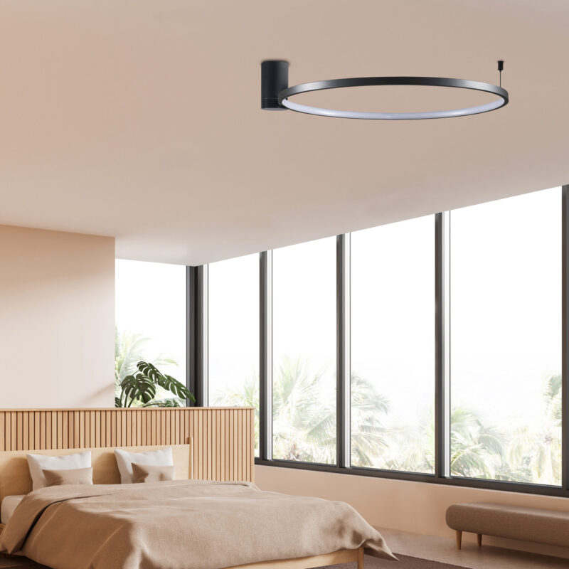 Sanico Goldlux lampa ścienno sufitowa NOEMI LED 20w czarna 4000K IP20 - 329134