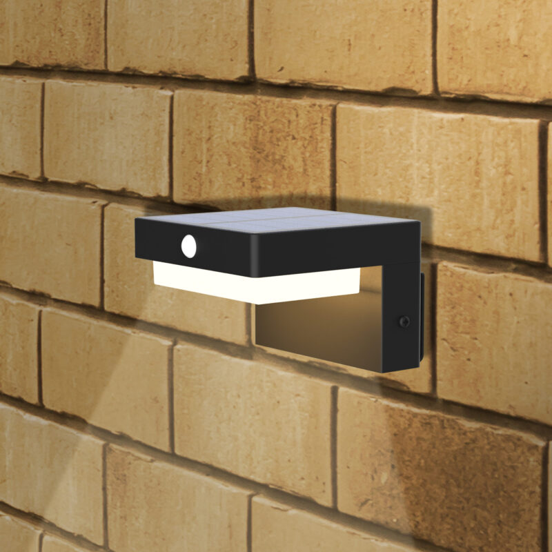 Sanico Goldlux MALI LED kinkiet lampa solarna z czujnikiem ruchu 4000K USB-C IP44 - 329417