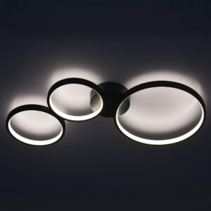 Sanico Goldlux Lampa sufitowa LED FLAMENCO 33W 4000K czarna IP20 - 331014