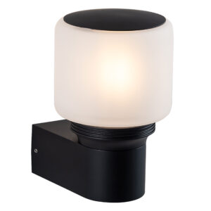 Sanico Goldlux kinkiet oprawa elewacyjna MADRID E27 czarna IP44 - 331397