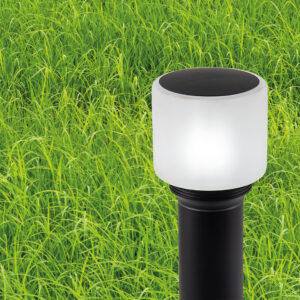 Sanico Goldlux lampa ogrodowa stojąca słupek MADRID 40 E27 czarna IP44 - 331403