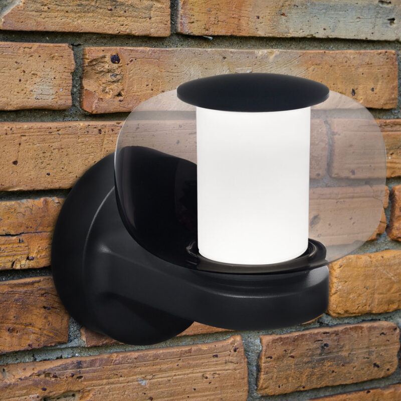 Sanico Goldlux kinkiet oprawa elewacyjna MALAGA LED czarna 4000K IP44 - 331410