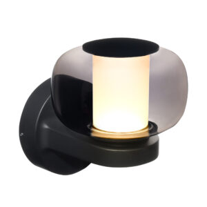 Sanico Goldlux kinkiet oprawa elewacyjna MALAGA LED czarna 4000K IP44 - 331410