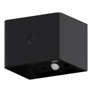 Sanico Goldlux MIRI LED PIR lampa dekoracyjna kinkiet 3000K-6400K akumulator+przewód USB-C czarna IP20 - 331434