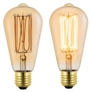 Sanico Goldlux Żarówka LED E27 FILAMENT ST64 4W DecoVintage Amber 1800K - 331656