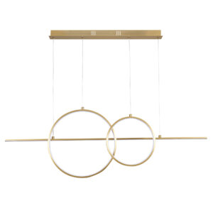 Sanico Goldlux Lampa wisząca LAURA LED 42W 4000K złota IP20 - 331809
