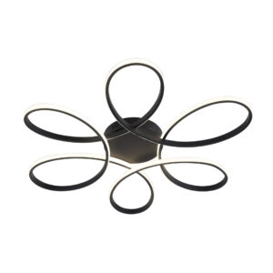 Sanico Goldlux FIORE XL LED 44W lampa sufitowa czarna 4000K IP20 - 331823