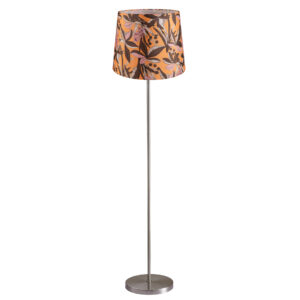 Sanico Goldlux lampa podłogowa SCARLET nikiel 140cm abażur stożek 35cm yellow nature E27 IP20 - 336460