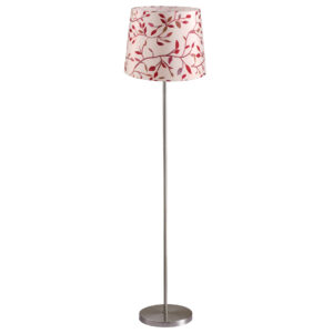 Sanico Goldlux lampa podłogowa SCARLET nikiel 140cm abażur stożek 35cm autumn leaves E27 - 336514