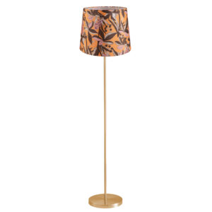 Sanico Goldlux lampa podłogowa SCARLET złota 140cm abażur stożek 35cm yellow nature E27 - 336545