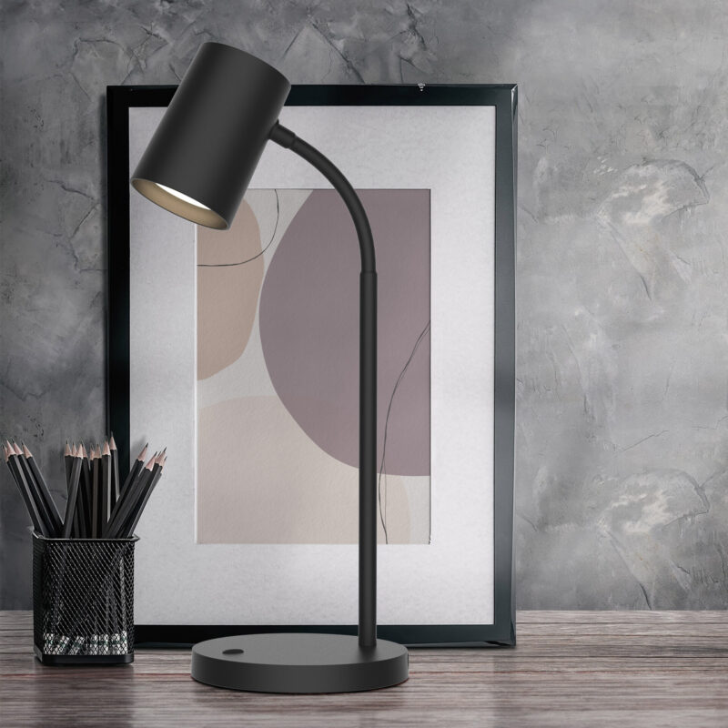Sanico Goldlux FELIX 1xGU10 lampka biurkowa czarna IP20 - 330079