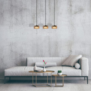 Sanico Goldlux OFELIA 3xGX53 lampa wisząca amber 4000K IP20 - 331298