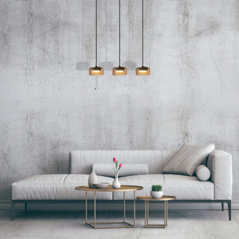 Sanico Goldlux OFELIA 3xGX53 lampa wisząca amber 4000K IP20 - 331298
