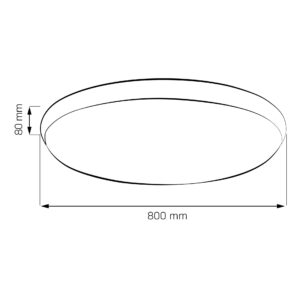 Sanico Goldlux KERN 80 plafon LED z pilotem IR złoty 80W 3000K~4000K~6000K IP20 - 331922