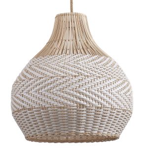 Sanico Goldlux lampa wisząca FUJI XL 1xE27 naturalna beżowa w stylu boho IP20 - 330444