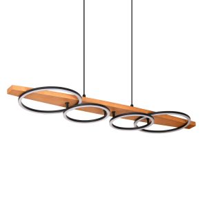 Sanico Goldlux lampa wisząca MELISA LED 35W czarna 4000K IP20 - 334220