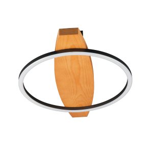 Sanico Goldlux lampa sufitowa MELISA 1 LED 12W czarna 4000K IP20 - 334237