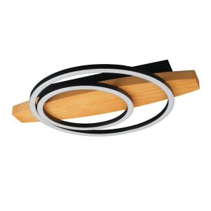 Sanico Goldlux lampa sufitowa MELISA 2 LED 28W czarna 4000K IP20 - 334244