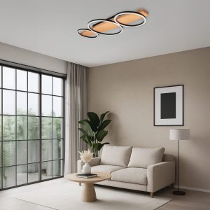 Sanico Goldlux lampa sufitowa MELISA 3 LED 28W czarna 4000K IP20 - 334251