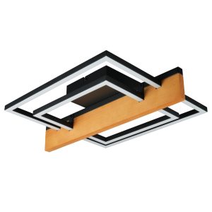 Sanico Goldlux lampa sufitowa LARYSA 2 LED 23W czarna 4000K IP20 - 334312