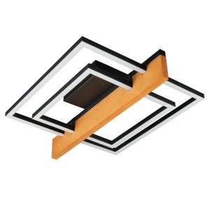Sanico Goldlux lampa sufitowa LARYSA 2 LED 23W czarna 4000K IP20 - 334312