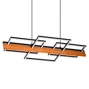 Sanico Goldlux lampa wisząca LARYSA LED 35W czarna 4000K IP20 - 334336