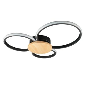 Sanico Goldlux lampa sufitowa SABINA 3 LED 38W czarna 4000K IP20 - 334343