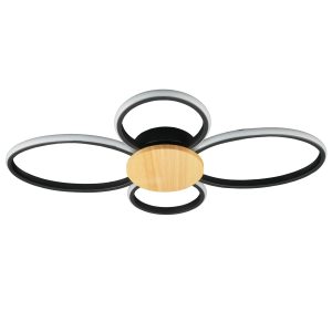 Sanico Goldlux lampa sufitowa SABINA 4 LED 38W czarna 4000K IP20 - 334350