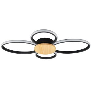 Sanico Goldlux lampa sufitowa SABINA 4 LED 38W czarna 4000K IP20 - 334350